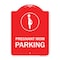Signmission Pregnant Mom Parking With Graphic, Red & White Aluminum Architectural Sign, 18" x 24", RW-1824-23274 A-DES-RW-1824-23274 - alternate 1